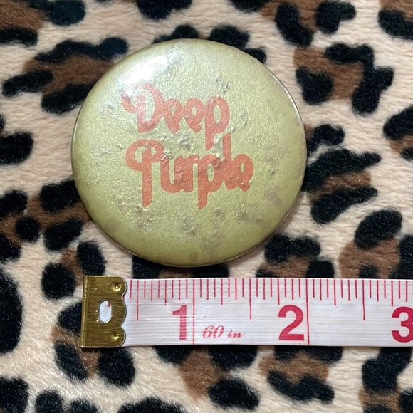 DEEP PURPLE 💜 TED NUGENT 🎸 Vintage Rock Button Pin Pinback Collectible 70s - Picture 6 of 14